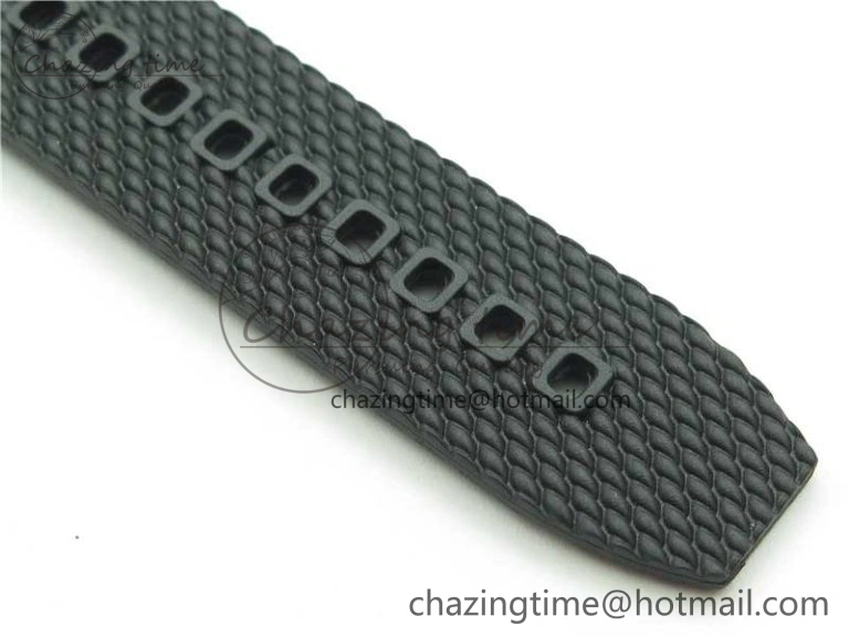 SuperOcean 42mm AB2010 DLC RG B50 1:1 Best Edition Black Dial Black Ceramic Bezel on Black Rubber strap A2824