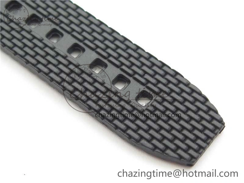 SuperOcean 42mm AB2010 DLC RG B50 1:1 Best Edition Black Dial Black Ceramic Bezel on Black Rubber strap A2824