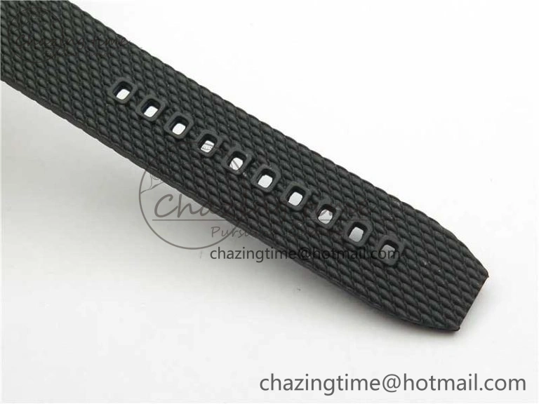 SuperOcean 42mm AB2010 RG B50 1:1 Best Edition Black Dial Black Ceramic Bezel on Black Rubber strap A2824