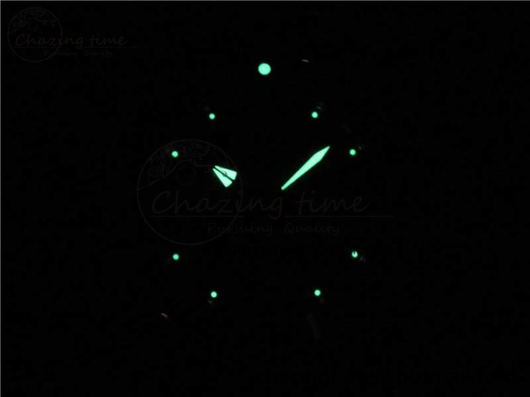 SuperOcean 42mm AB2010 RG B50 1:1 Best Edition Black Dial Black Ceramic Bezel on Black Rubber strap A2824