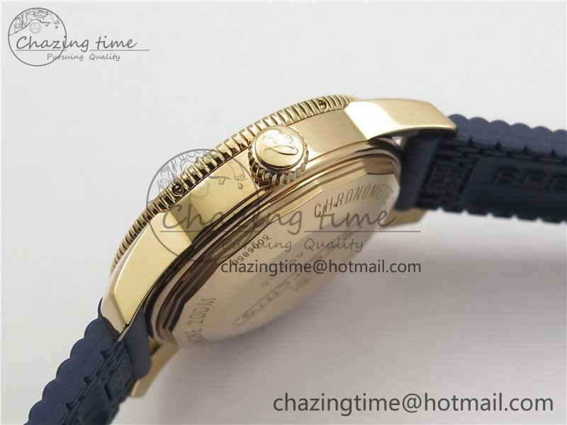 SuperOcean 42mm AB2010 RG B50 1:1 Best Edition Blue Dial Blue Ceramic Bezel on Blue Rubber strap A2824