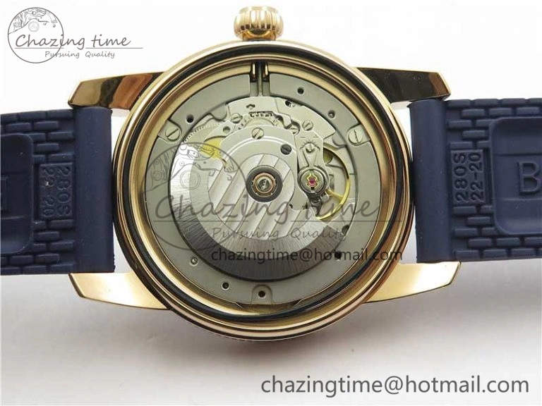 SuperOcean 42mm AB2010 RG B50 1:1 Best Edition Blue Dial Blue Ceramic Bezel on Blue Rubber strap A2824
