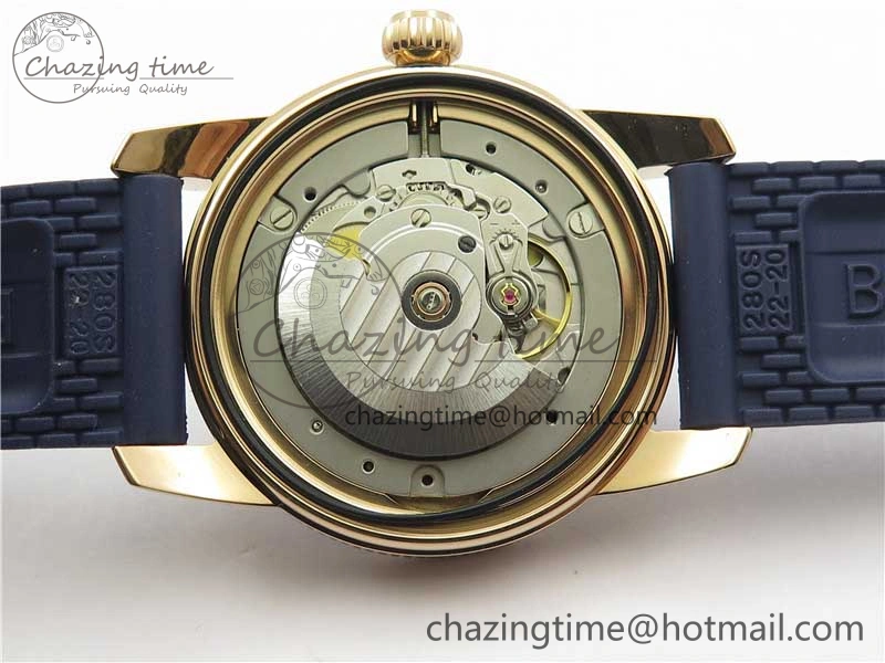 SuperOcean 42mm AB2010 RG B50 1:1 Best Edition Blue Dial Blue Ceramic Bezel on Blue Rubber strap A2824