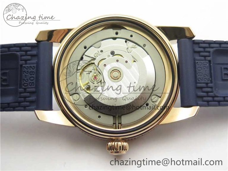 SuperOcean 42mm AB2010 RG B50 1:1 Best Edition Blue Dial Blue Ceramic Bezel on Blue Rubber strap A2824