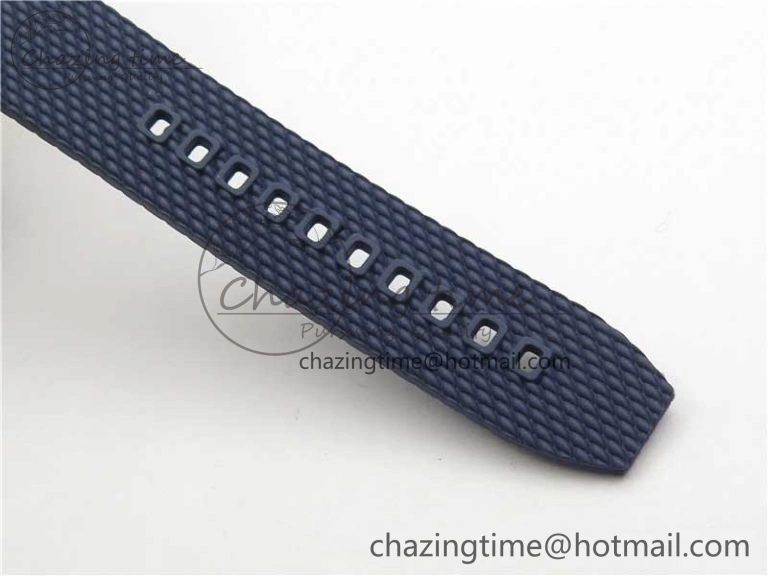 SuperOcean 42mm AB2010 RG B50 1:1 Best Edition Blue Dial Blue Ceramic Bezel on Blue Rubber strap A2824