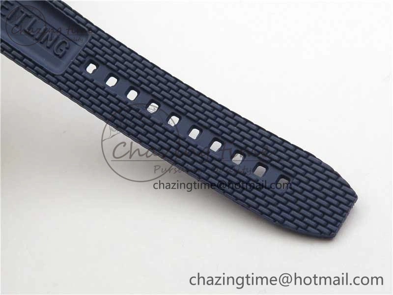 SuperOcean 42mm AB2010 RG B50 1:1 Best Edition Blue Dial Blue Ceramic Bezel on Blue Rubber strap A2824