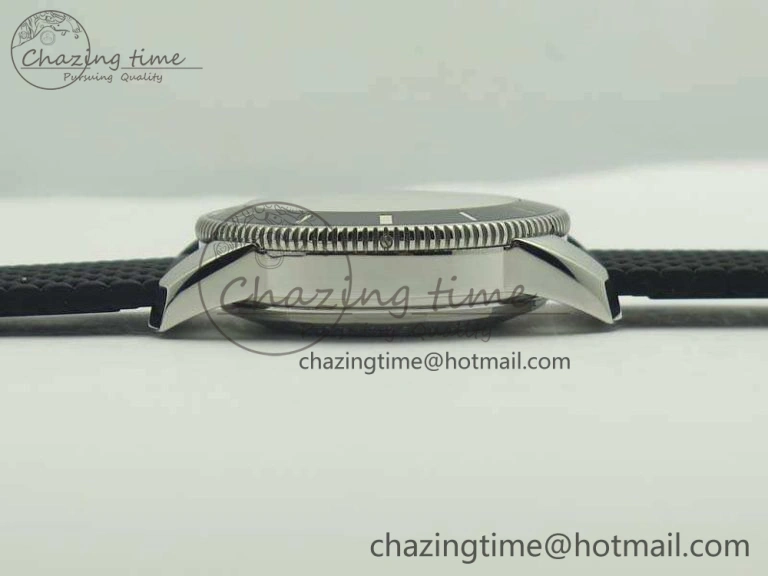 SuperOcean 42mm AB2010 SS GF 1:1 Best Edition White Dial Black Ceramic Bezel On Rubber Strap B20