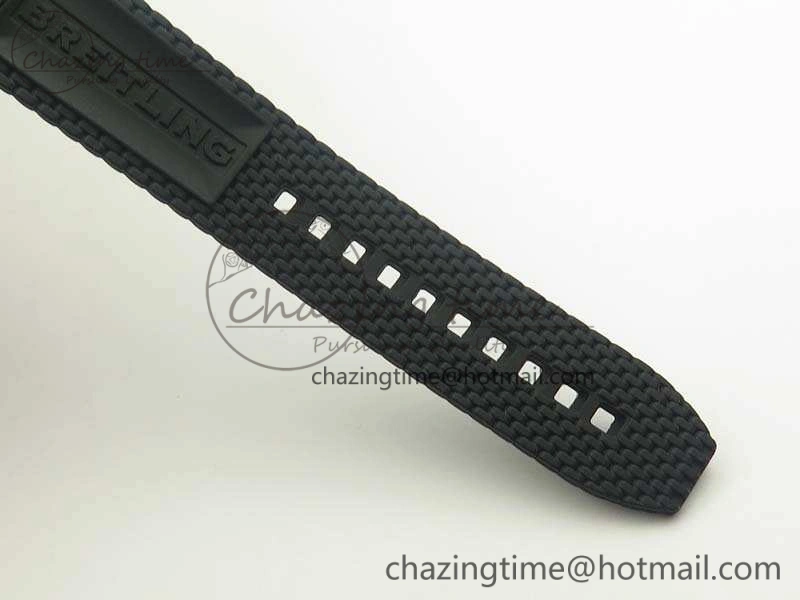 SuperOcean 42mm AB2010 SS GF 1:1 Best Edition White Dial Black Ceramic Bezel On Rubber Strap B20
