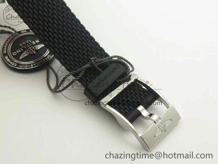 SuperOcean 42mm AB2010 SS GF 1:1 Best Edition White Dial Black Ceramic Bezel On Rubber Strap B20
