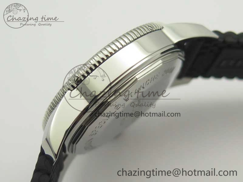 SuperOcean 42mm AB2010 SS OMF 1:1 Best Edition Black Dial Black Ceramic Bezel on Black Rubber Strap A2824