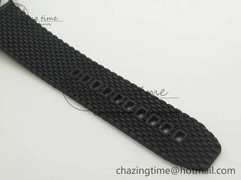 SuperOcean 42mm AB2010 SS OMF 1:1 Best Edition Black Dial Black Ceramic Bezel on Black Rubber Strap A2824