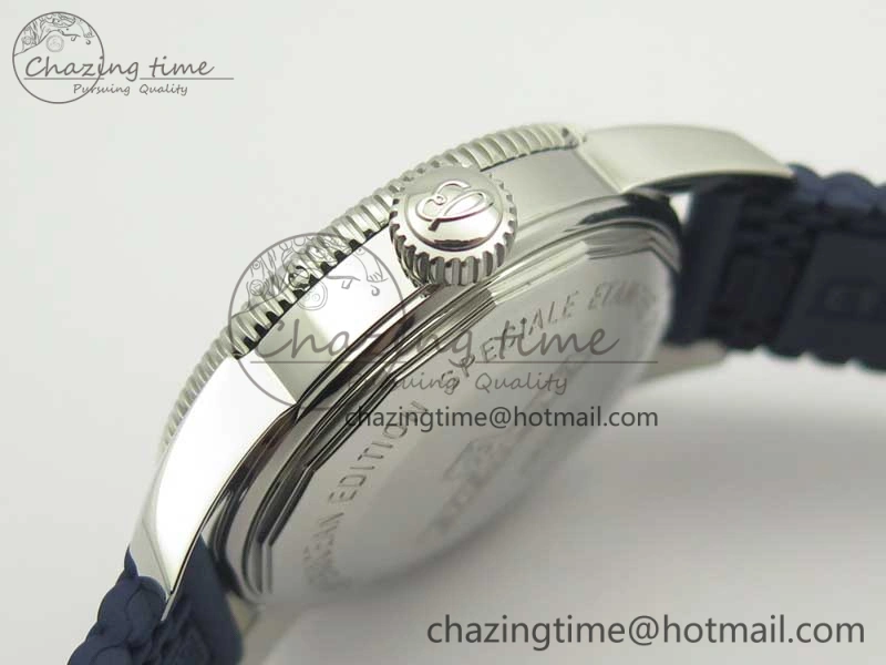 SuperOcean 42mm AB2010 SS OMF 1:1 Best Edition Blue Dial Blue Ceramic Bezel on Blue Rubber Strap A2824
