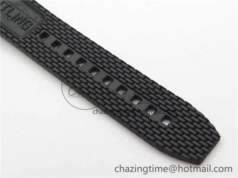 SuperOcean 42mm AB2010 SS RG B50 1:1 Best Edition Black Dial Black Ceramic Bezel on Black Rubber strap A2824