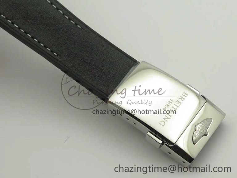 SuperOcean 44mm Black Ceramic Bezel Black Dial on Black Gummy Strap A7750