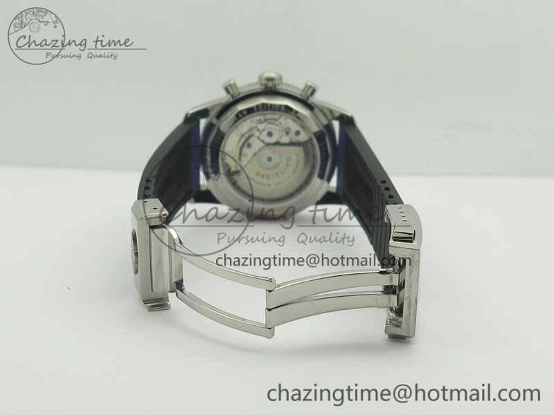 SuperOcean 44mm Blue Ceramic Bezel Blue Dial on Blue Gummy Strap A7750