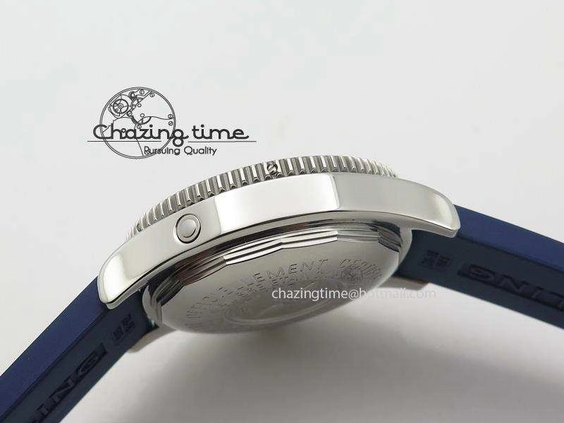 SuperOcean Abyss 42mm Blue Inner Bezel On Blue Rubber Strap A2824