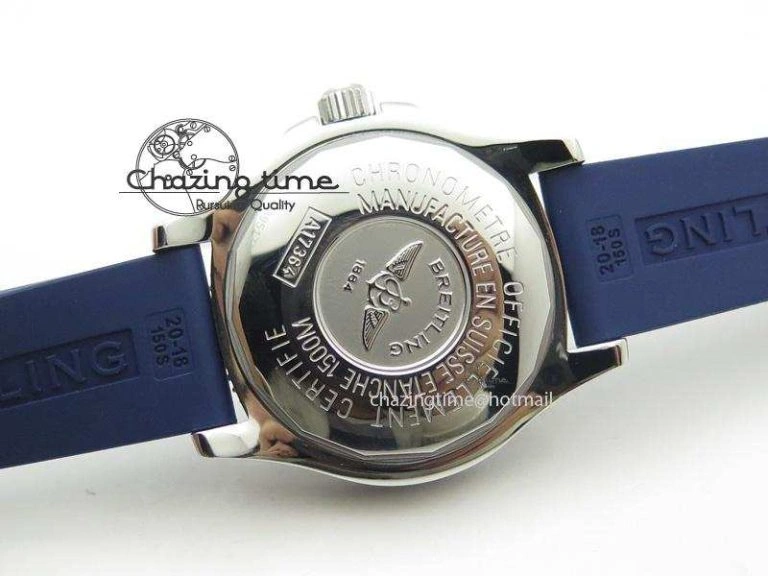 SuperOcean Abyss 42mm Blue Inner Bezel On Blue Rubber Strap A2824