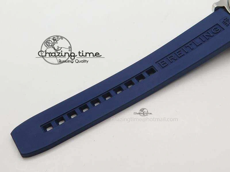 SuperOcean Abyss 42mm Blue Inner Bezel On Blue Rubber Strap A2824