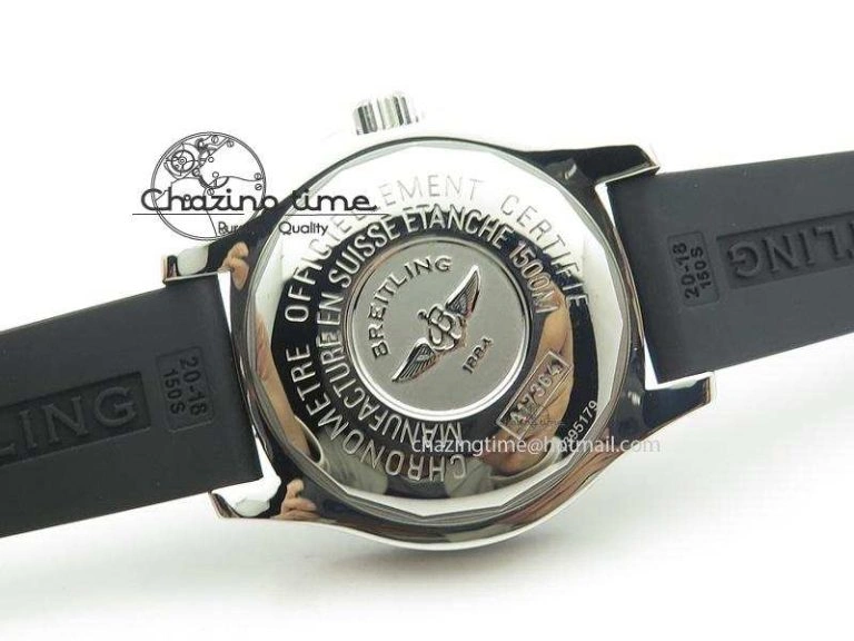 SuperOcean Abyss 42mm Yellow Inner Bezel On Black Rubber Strap A2824