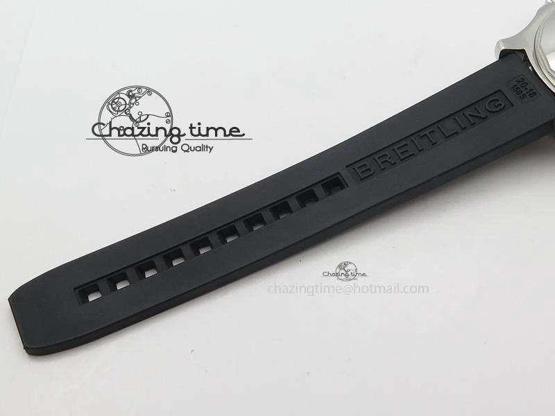 SuperOcean Abyss 42mm Yellow Inner Bezel On Black Rubber Strap A2824