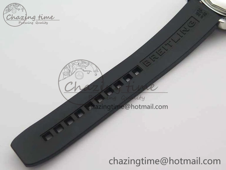SuperOcean Abyss A17364 42mm 3AF 1:1 Best Edition Black Red Dial On Rubber Strap A2824