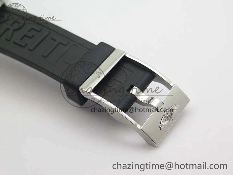SuperOcean Abyss A17364 42mm 3AF 1:1 Best Edition Black Red Dial On Rubber Strap A2824