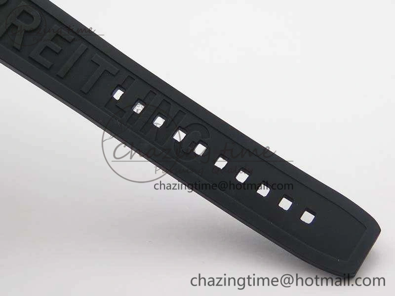 SuperOcean Abyss A17364 42mm ZF 1:1 Best Edition Black Black Dial On Rubber Strap A2824