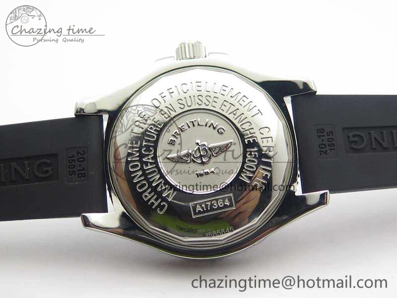 SuperOcean Abyss A17364 42mm ZF 1:1 Best Edition Black Yellow Dial On Rubber Strap A2824