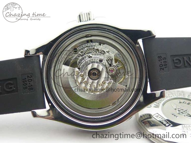 SuperOcean Abyss A17364 42mm ZF 1:1 Best Edition Black Yellow Dial On Rubber Strap A2824