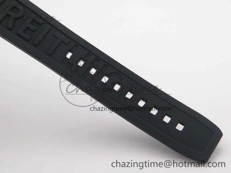 SuperOcean Abyss A17364 42mm ZF 1:1 Best Edition Black Yellow Dial On Rubber Strap A2824