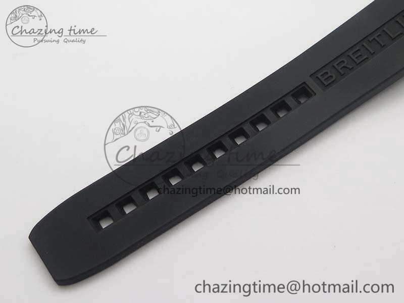 SuperOcean Abyss A17364 42mm ZF 1:1 Best Edition Black Yellow Dial On Rubber Strap A2824