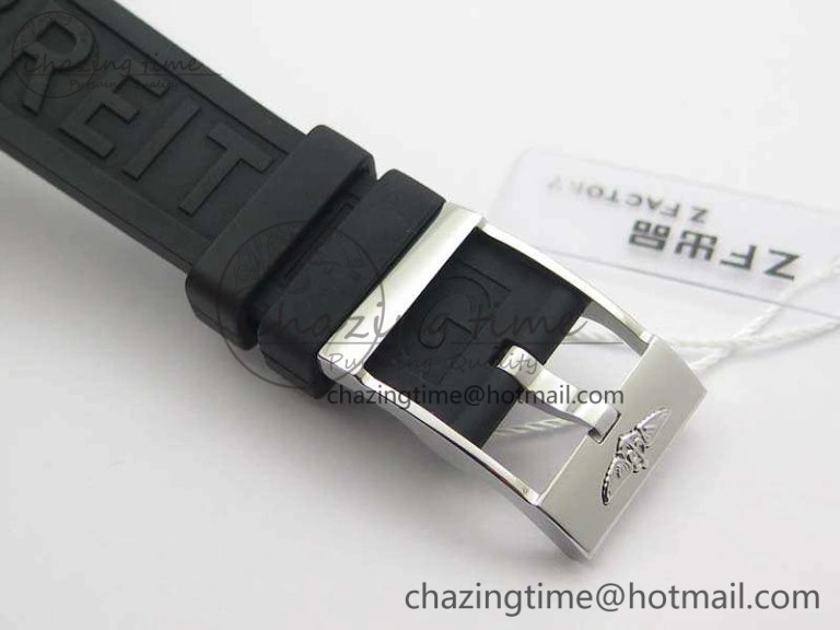 SuperOcean Abyss A17364 42mm ZF 1:1 Best Edition Black Yellow Dial On Rubber Strap A2824