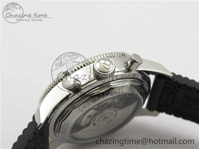 SuperOcean Black Ceramic Bezel B50 Best Edition Green Dial on Black Rubber Strap A7750