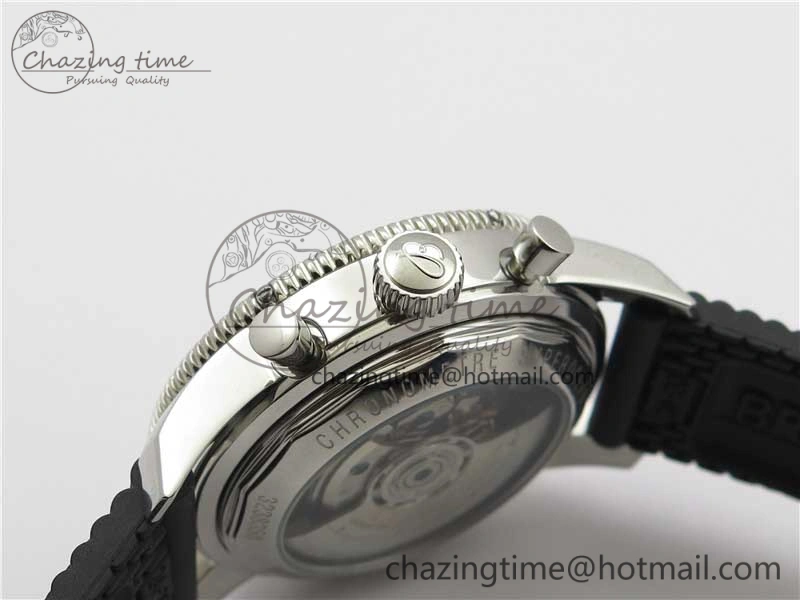 SuperOcean Black Ceramic Bezel B50 Best Edition Green Dial on Black Rubber Strap A7750