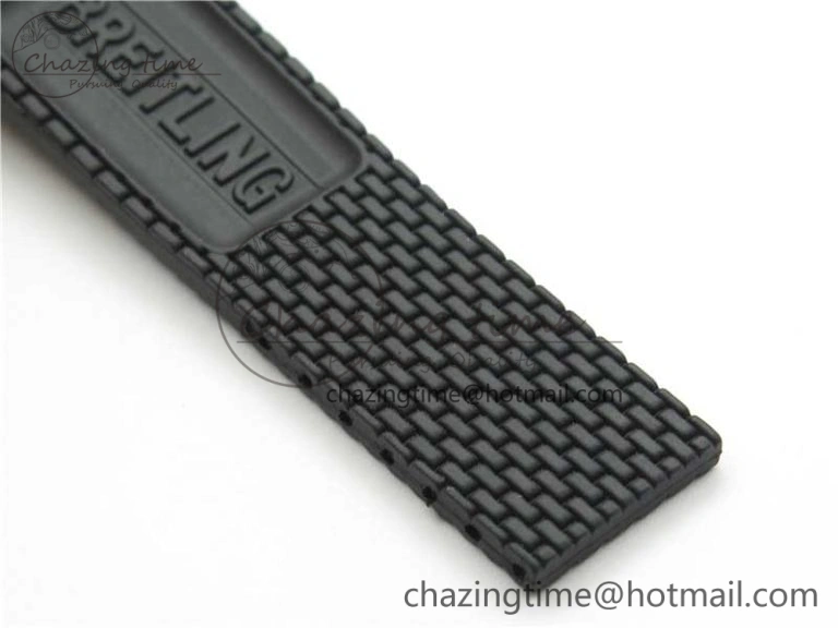 SuperOcean Black Ceramic Bezel B50 Best Edition Green Dial on Black Rubber Strap A7750