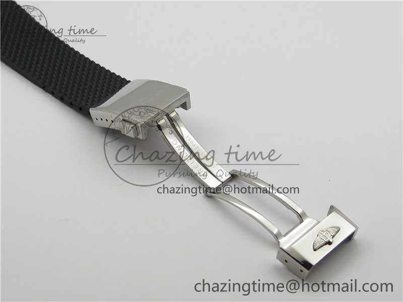 SuperOcean Black Ceramic Bezel B50 Best Edition Green Dial on Black Rubber Strap A7750