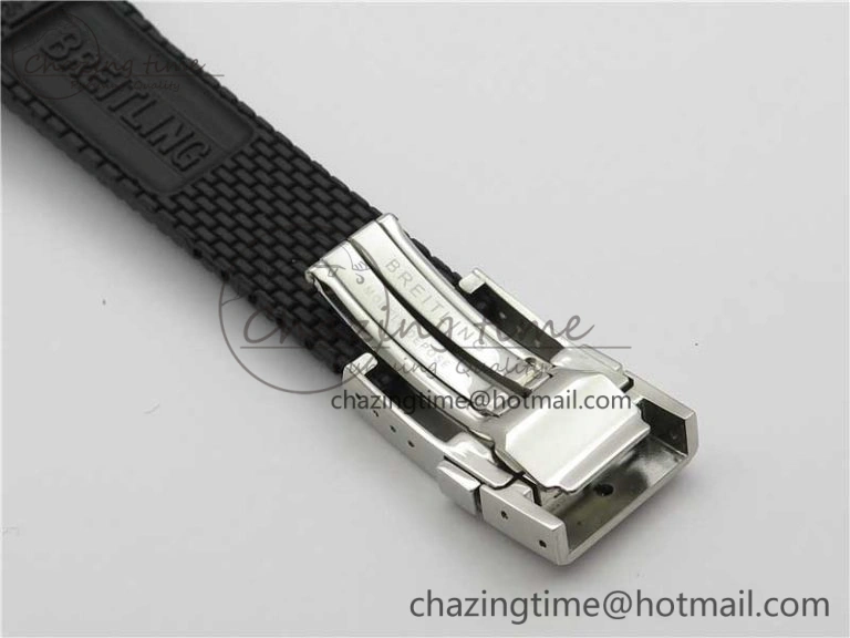 SuperOcean Black Ceramic Bezel B50 Best Edition Green Dial on Black Rubber Strap A7750