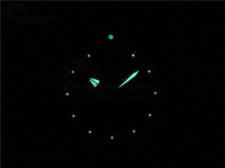 SuperOcean Black Ceramic Bezel B50 Best Edition Green Dial on Black Rubber Strap A7750