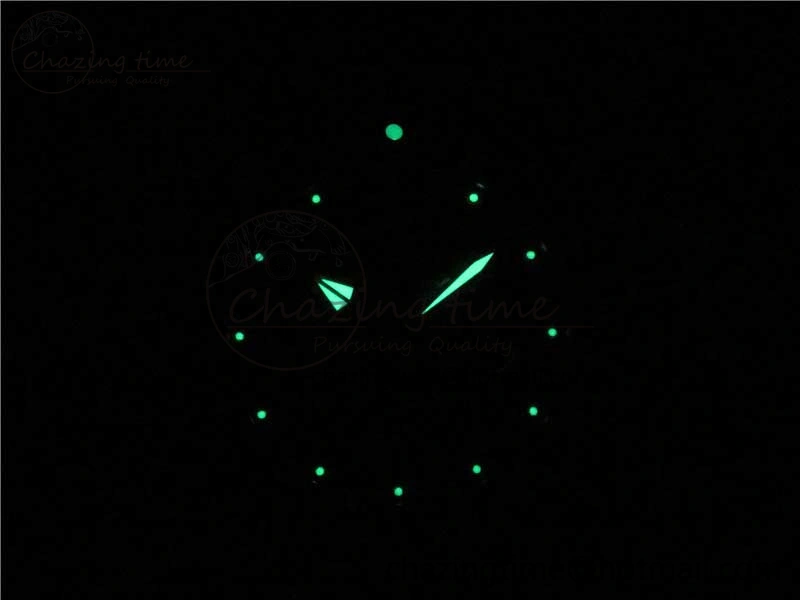 SuperOcean Black Ceramic Bezel B50 Best Edition Green Dial on Black Rubber Strap A7750