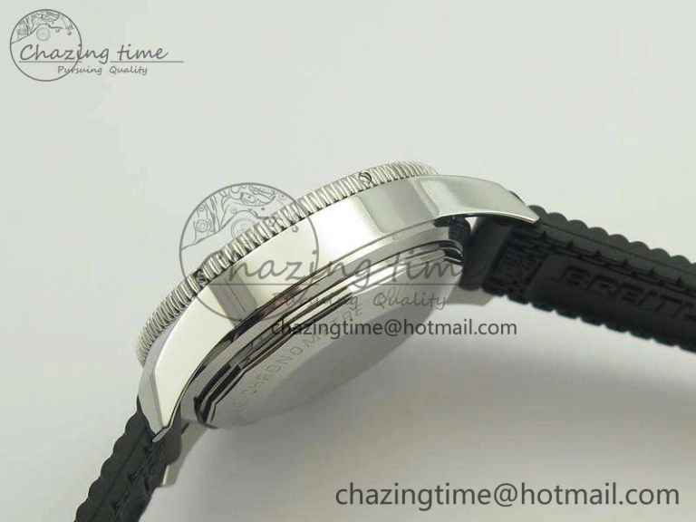 SuperOcean Heritage Ceramic Bezel SS Brown Dial On Rubber Strap A7750