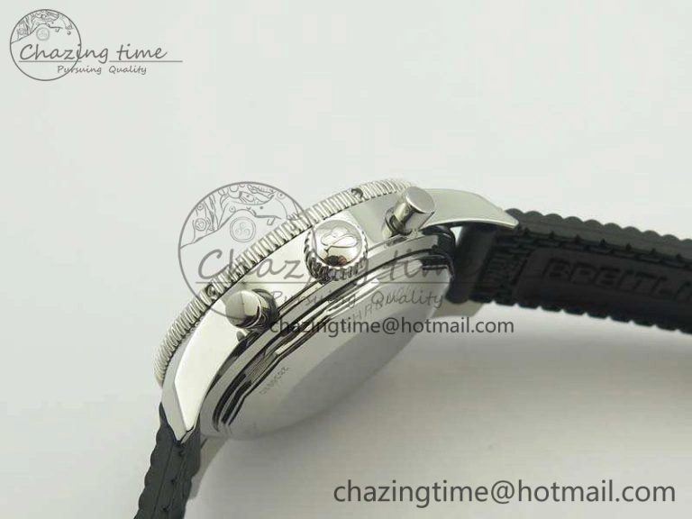 SuperOcean Heritage Ceramic Bezel SS Brown Dial On Rubber Strap A7750