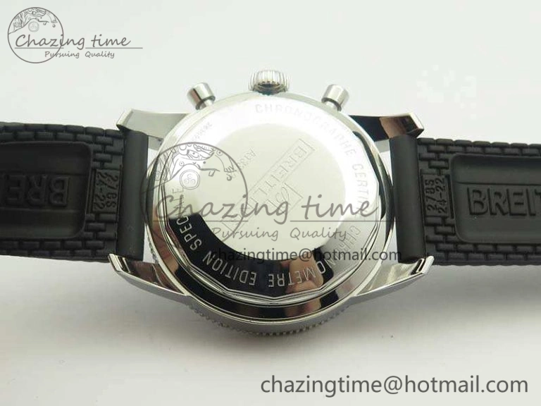 SuperOcean Heritage Ceramic Bezel SS Brown Dial On Rubber Strap A7750