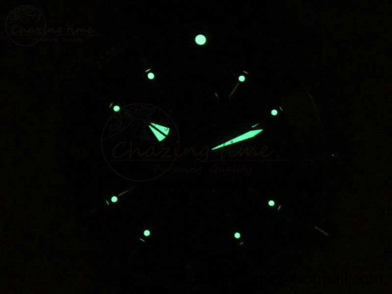SuperOcean Heritage Ceramic Bezel SS Brown Dial On Rubber Strap A7750