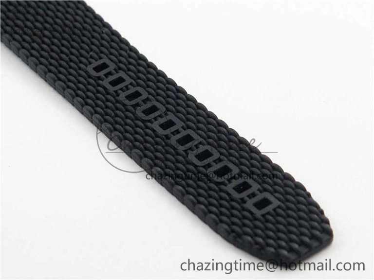 SuperOcean Heritage ii 42mm SS RG GF 1:1 Best Edition Black Dial Black Bezel on Black Rubber Strap A2824 V2
