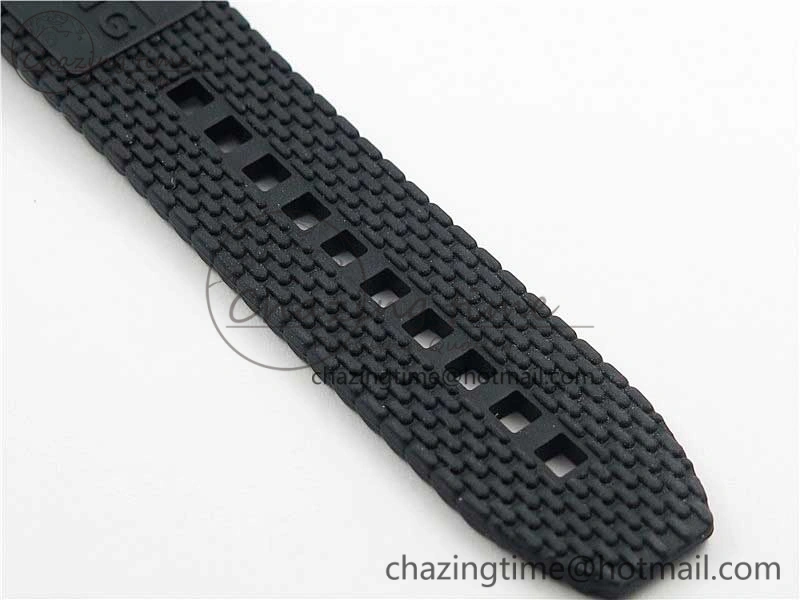 SuperOcean Heritage ii 42mm SS RG GF 1:1 Best Edition Black Dial Black Bezel on Black Rubber Strap A2824 V2