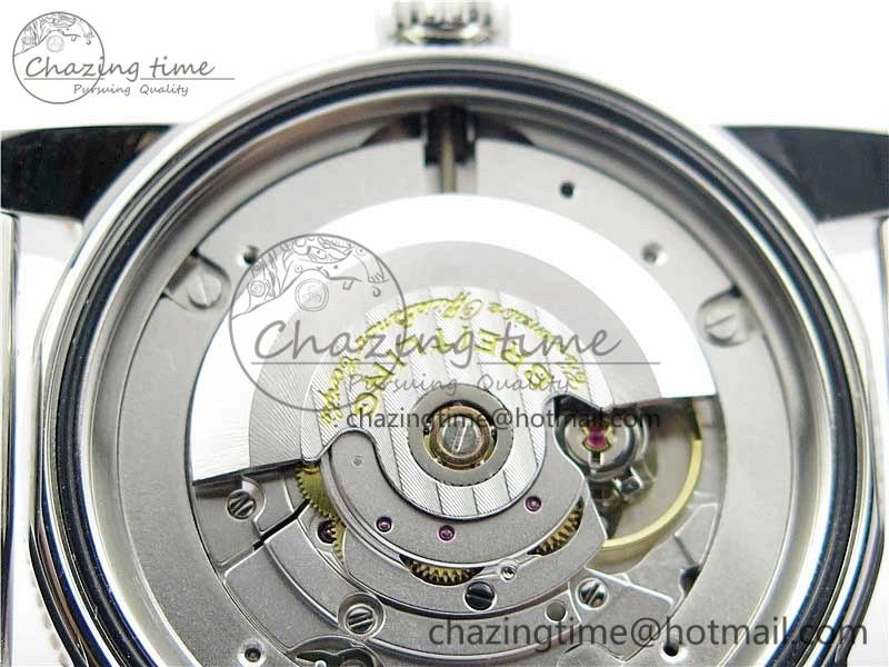 SuperOcean Heritage ii 42mm SS RG GF 1:1 Best Edition Black Dial Black Bezel on SS Mesh Bracelet A2824 V2