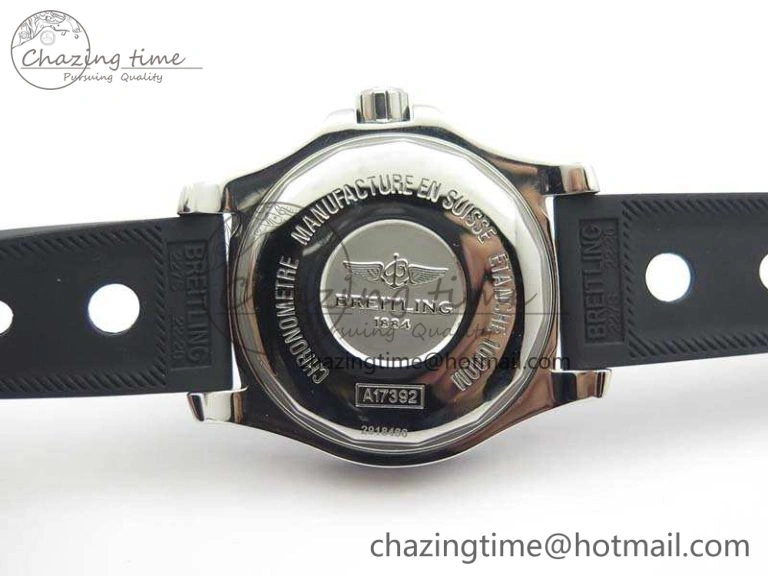 SuperOcean II A17392D7 44mm GF 1:1 Best Edition Black Dial On Rubber Strap A2824