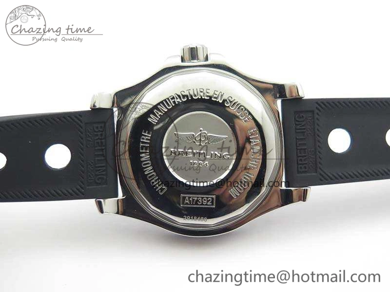 SuperOcean II A17392D7 44mm GF 1:1 Best Edition Black Dial On Rubber Strap A2824