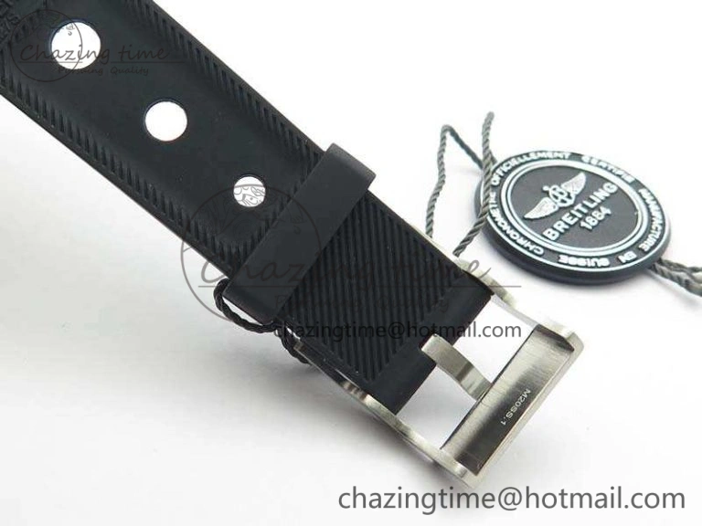 SuperOcean II A17392D7 44mm GF 1:1 Best Edition Black Dial On Rubber Strap A2824