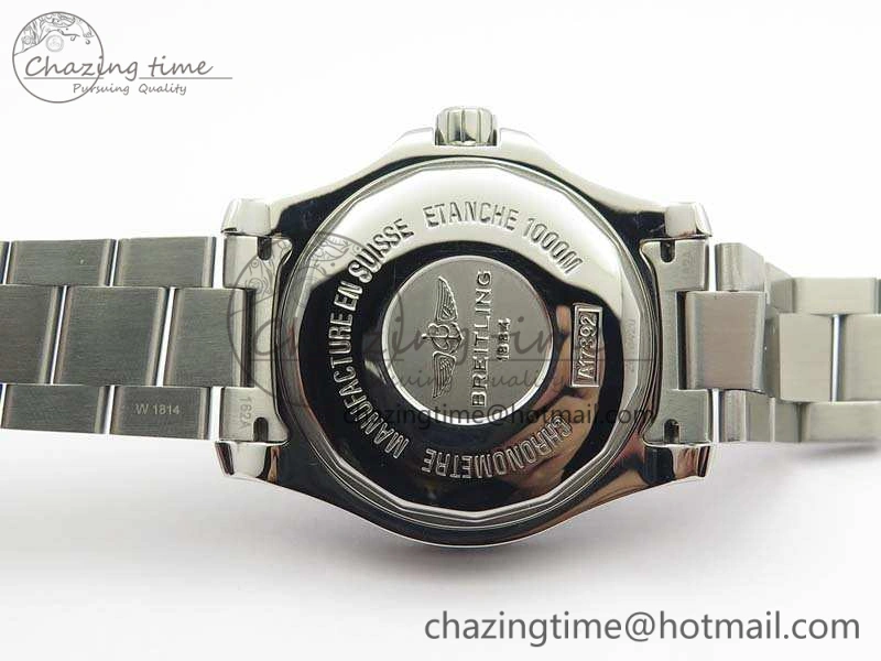 SuperOcean II A17392D7 44mm GF 1:1 Best Edition Black Dial On SS Bracelet A2824